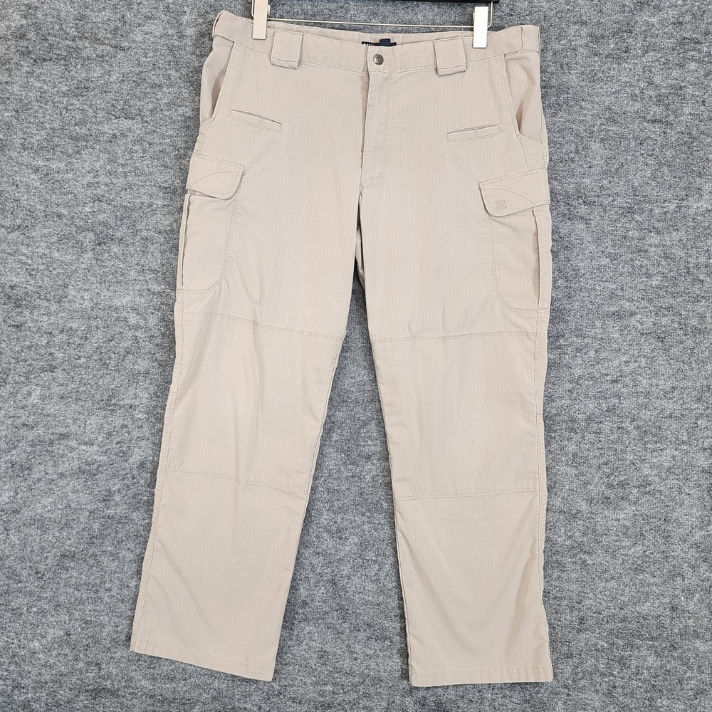 5.11 Tactical Series Cargo Pants Mens Size 38W 29L Beige Work Utility Outdoor